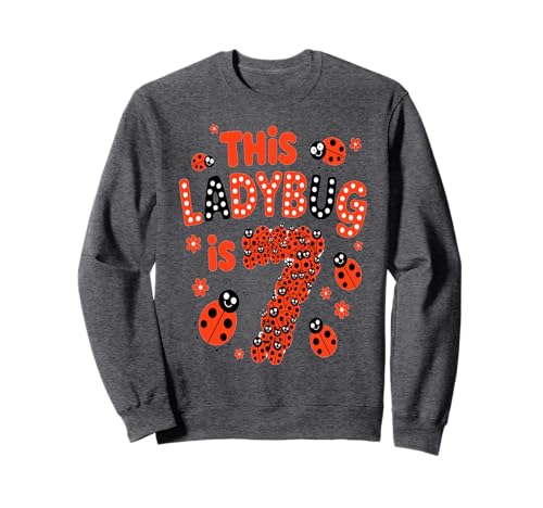 Dieser Marienkäfer ist 7 Jahre alt, 7. Geburtstag, Mädchen, Familie Sweatshirt Dieser Marienkäfer ist 7 Jahre alt, 7. Geburtstag, Mädchen, Familie Sweatshirt von Birthday LadyBug