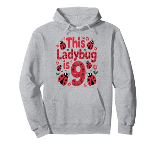 Dieser Marienkäfer ist 9 Jahre alt, 9. Geburtstag, Mädchen, Familie Pullover Hoodie Dieser Marienkäfer ist 9 Jahre alt, 9. Geburtstag, Mädchen, Familie Pullover Hoodie von Birthday LadyBug