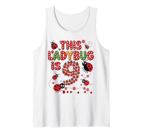 Dieser Marienkäfer ist 9 Jahre alt, 9. Geburtstag, Mädchen, Familie Tank Top Dieser Marienkäfer ist 9 Jahre alt, 9. Geburtstag, Mädchen, Familie Tank Top von Birthday LadyBug