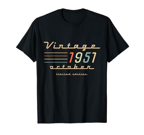74. Geburtstag Geschenke für Männer Oktober 1951 74 Jahre alt Bday T-Shirt 74. Geburtstag Geschenke für Männer Oktober 1951 74 Jahre alt Bday T-Shirt von Birthday Outfits For Men Legendary Man October