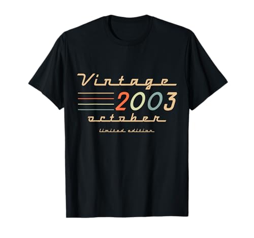 Geschenke zum 22. Geburtstag für Männer Oktober 2003 22 Jahre alt Geburtstag T-Shirt Geschenke zum 22. Geburtstag für Männer Oktober 2003 22 Jahre alt Geburtstag T-Shirt von Birthday Outfits For Men Legendary Man October