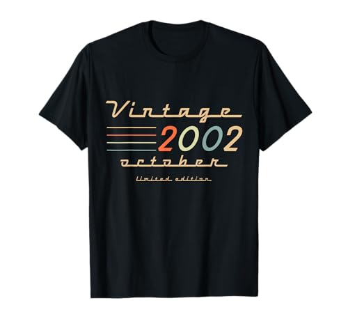 Geschenke zum 23. Geburtstag für Männer Oktober 2002 23 Jahre alt Geburtstag T-Shirt von Birthday Outfits For Men Legendary Man October