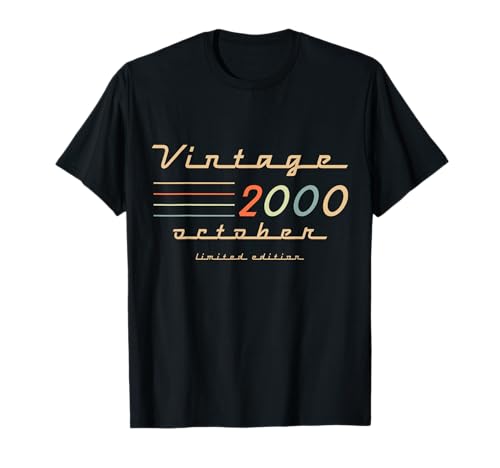 Geschenke zum 25. Geburtstag für Männer Oktober 2000 25 Jahre alt Geburtstag T-Shirt Geschenke zum 25. Geburtstag für Männer Oktober 2000 25 Jahre alt Geburtstag T-Shirt von Birthday Outfits For Men Legendary Man October