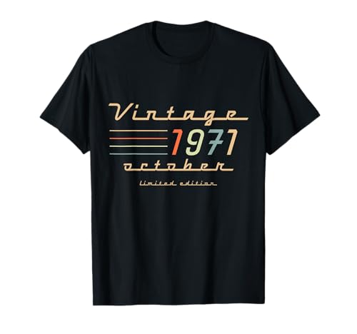 Geschenke zum 54. Geburtstag für Männer Oktober 1971 54 Jahre alt Geburtstag T-Shirt Geschenke zum 54. Geburtstag für Männer Oktober 1971 54 Jahre alt Geburtstag T-Shirt von Birthday Outfits For Men Legendary Man October