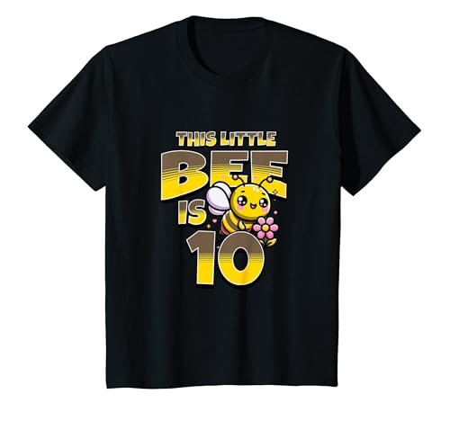 Kinder Diese kleine Biene ist ein 10-jähriges Mädchen zum 10. Geburtstag T-Shirt Kinder Diese kleine Biene ist ein 10-jähriges Mädchen zum 10. Geburtstag T-Shirt von Birthday Party Apparel For Kids