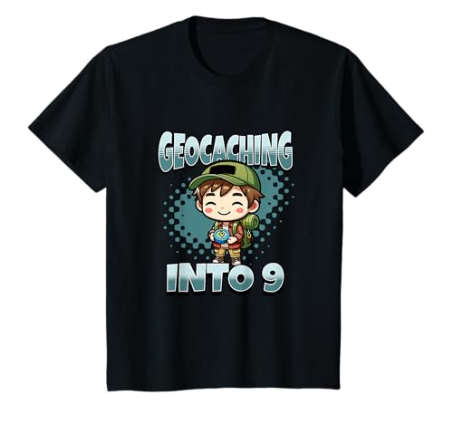 Kinder Geocaching Boy Into 9-jährigen Jungen zum 9. Geburtstag T-Shirt Kinder Geocaching Boy Into 9-jährigen Jungen zum 9. Geburtstag T-Shirt von Birthday Party Apparel For Kids