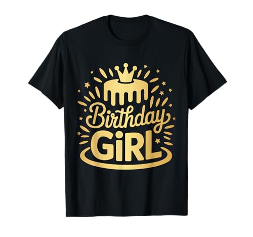 Tolles Geburtstagsparty-Geschenk für Mädchen T-Shirt von Birthday Party Crown Gifts Tee for Girl