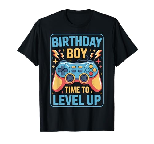 Birthday Boy Gaming Zitat Time to Level Up Controller T-Shirt Birthday Boy Gaming Zitat Time to Level Up Controller T-Shirt von Birthday Party For Gamer