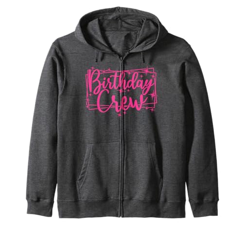 Birthday Crew, Frauen Mädchen Gruppe Rosa Geburtstagsfeier Kapuzenjacke von Birthday Party Group Gifts