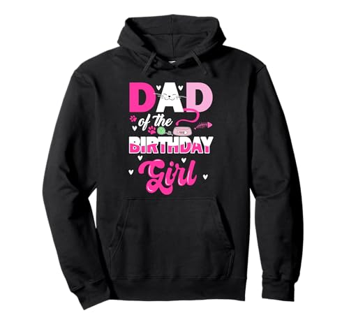 Niedlicher Vater des Geburtstags Mädchen Katze Kitty Liebhaber Kätzchen Mädchen Pullover Hoodie Niedlicher Vater des Geburtstags Mädchen Katze Kitty Liebhaber Kätzchen Mädchen Pullover Hoodie von Birthday Party Kitten Cat Family Matching Bday