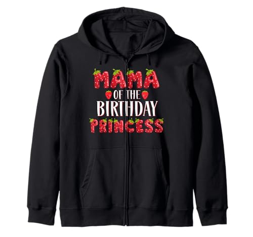 Mama of The Birthday Prinzessin Strawberry Erster Geburtstag Kapuzenjacke Mama of The Birthday Prinzessin Strawberry Erster Geburtstag Kapuzenjacke von Birthday Princess Strawberry Party Theme