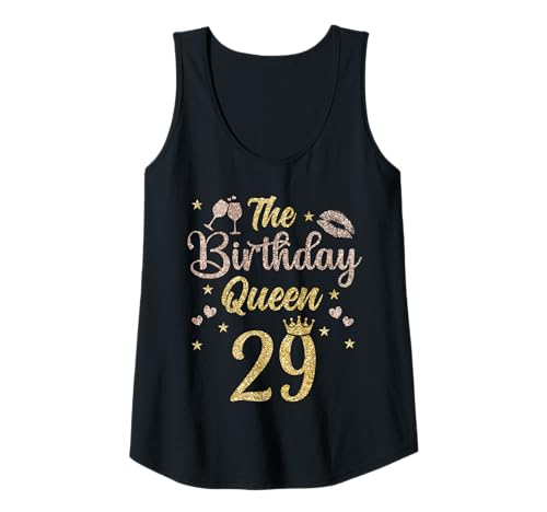 Damen 29 Jahre Bday Queen 29. Geburtstag Königin Neunundzwanzig Tank Top Damen 29 Jahre Bday Queen 29. Geburtstag Königin Neunundzwanzig Tank Top von Birthday Queen Geburtstag Damen Geschenk