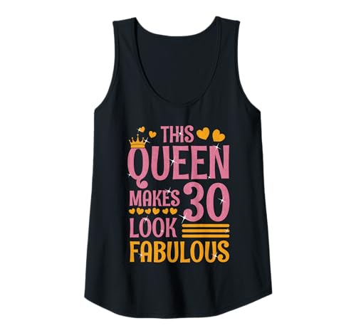 Damen 30 Jahre Bday Queen 30. Geburtstag Königin Dreißig Tank Top Damen 30 Jahre Bday Queen 30. Geburtstag Königin Dreißig Tank Top von Birthday Queen Geburtstag Damen Geschenk
