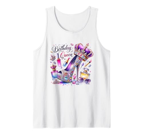 Geburtstag Königin Happy Birthday Party Mädchen Frauen Tank Top von Birthday Queen Gifts & Apparel for Birthday Girl