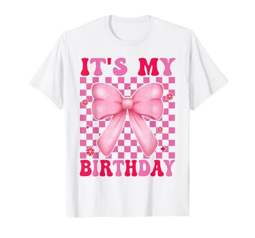 Groovy It's My Birthday Mädchen Frauen Teenager Kind Geburtstag Party T-Shirt Groovy It's My Birthday Mädchen Frauen Teenager Kind Geburtstag Party T-Shirt von Birthday Smile Face For Girls