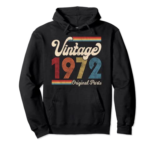 1972. Vintage 1972 Geburtstagsgeschenk für Herren und Damen Born Made 1972 Pullover Hoodie von Birthday Superstore