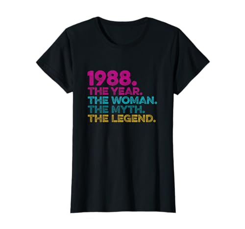 Special Birthday Gift Vintage 1988 Year Woman Myth Legend T-Shirt von Birthday T-Shirt 1988. Woman Myth Legend