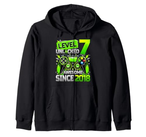 Level 7 freigeschaltet Fantastisches Spiel seit 2018 zum 7. Geburtstag für Kinder Kapuzenjacke Level 7 freigeschaltet Fantastisches Spiel seit 2018 zum 7. Geburtstag für Kinder Kapuzenjacke von Birthday Video Gamer 2025 Limited Edition Gifts