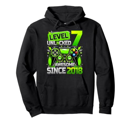 Level 7 freigeschaltet Fantastisches Spiel seit 2018 zum 7. Geburtstag für Kinder Pullover Hoodie Level 7 freigeschaltet Fantastisches Spiel seit 2018 zum 7. Geburtstag für Kinder Pullover Hoodie von Birthday Video Gamer 2025 Limited Edition Gifts
