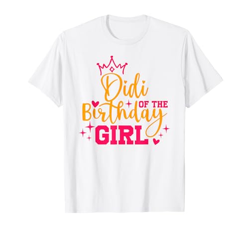 Niedliche personalisierte Didi des Geburtstags für Mädchen und Familie T-Shirt Niedliche personalisierte Didi des Geburtstags für Mädchen und Familie T-Shirt von Birthday for Girl Matching Outfits Family Tee