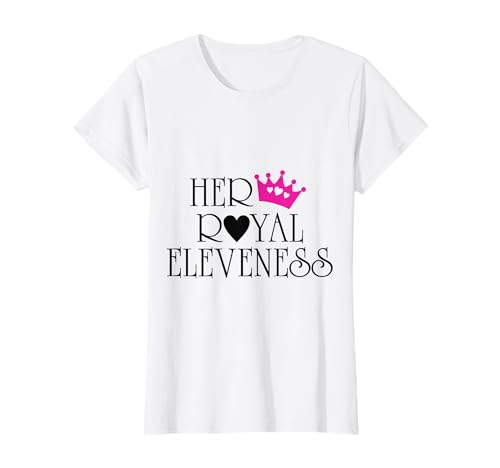 Her Royal Eleveness Geburtstagsshirt für 11 Jahre alte Mädchen T-Shirt von Birthday shirts for girls present apperal