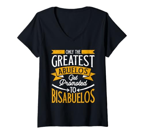 Damen Spanischer Urgroßvater Mejor Bisabuelo Greatest Bisabuelo T-Shirt mit V-Ausschnitt Damen Spanischer Urgroßvater Mejor Bisabuelo Greatest Bisabuelo T-Shirt mit V-Ausschnitt von Bisabuelo Design For Spanish Great Grandfather