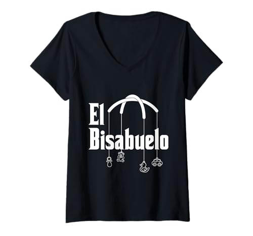 Damen Urgroßvater Urgroßvater Vatertag Bisabuelo T-Shirt mit V-Ausschnitt Damen Urgroßvater Urgroßvater Vatertag Bisabuelo T-Shirt mit V-Ausschnitt von Bisabuelo Design For Spanish Great Grandfather