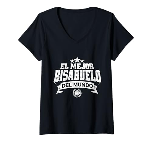 Damen Vatertag des hispanischen Urgroßvaters EL Mejor Bisabuelo T-Shirt mit V-Ausschnitt Damen Vatertag des hispanischen Urgroßvaters EL Mejor Bisabuelo T-Shirt mit V-Ausschnitt von Bisabuelo Design For Spanish Great Grandfather