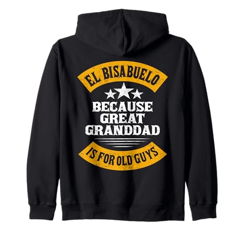 Urgroßvater Urgroßvater Vatertag Alte Jungs Bisabuelo Kapuzenjacke Urgroßvater Urgroßvater Vatertag Alte Jungs Bisabuelo Kapuzenjacke von Bisabuelo Design For Spanish Great Grandfather