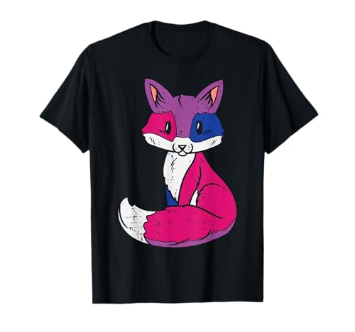 Fox Animal LGBTQ Bisexual Flag Gay Pride Ally Bi Men Women T-Shirt Fox Animal LGBTQ Bisexual Flag Gay Pride Ally Bi Men Women T-Shirt von Bisexual Shirts LGBT Pride Bi Men Women Gift