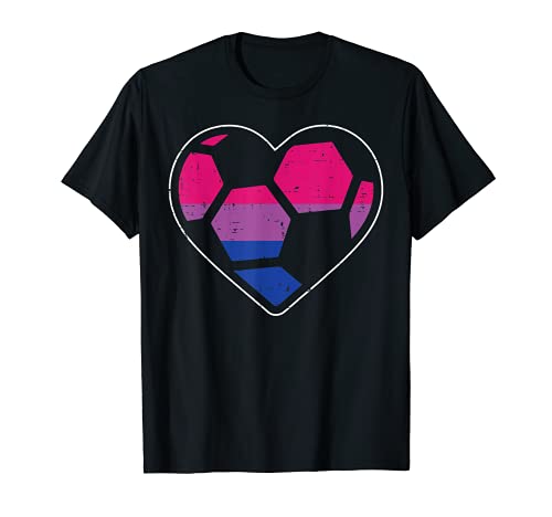 Soccer Heart Sport LGBTQ Bisexual Gay Pride Bi Men Women T-Shirt Soccer Heart Sport LGBTQ Bisexual Gay Pride Bi Men Women T-Shirt von Bisexual Shirts LGBT Pride Bi Men Women Gift
