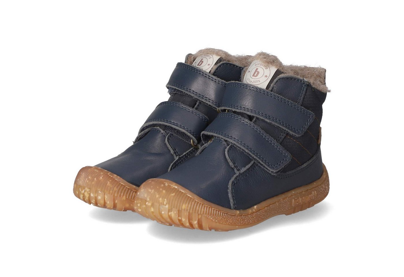 Bisgaard Bisgaard 64110.224 1708 Unisex Leder & Textil blau Winterstiefel von Bisgaard