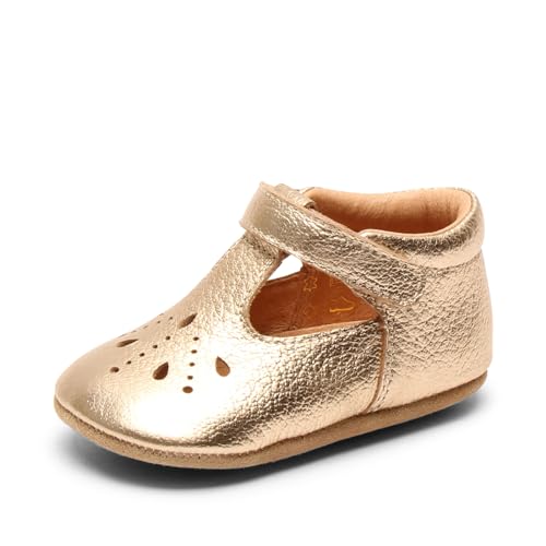 Bisgaard Baby - Mädchen Bloom Krabbelschuhe, Gold, 25 EU von Bisgaard