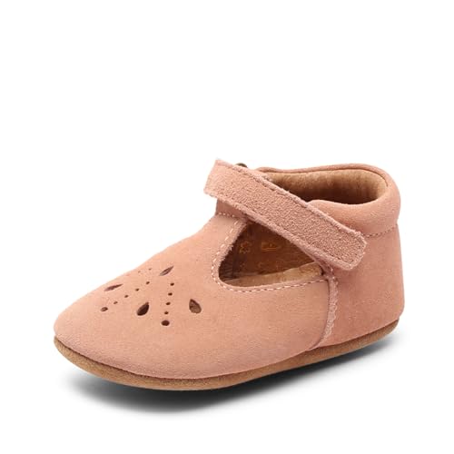 Bisgaard Jungen Mädchen Bloom Krabbelschuhe, Peach, 18 EU von Bisgaard