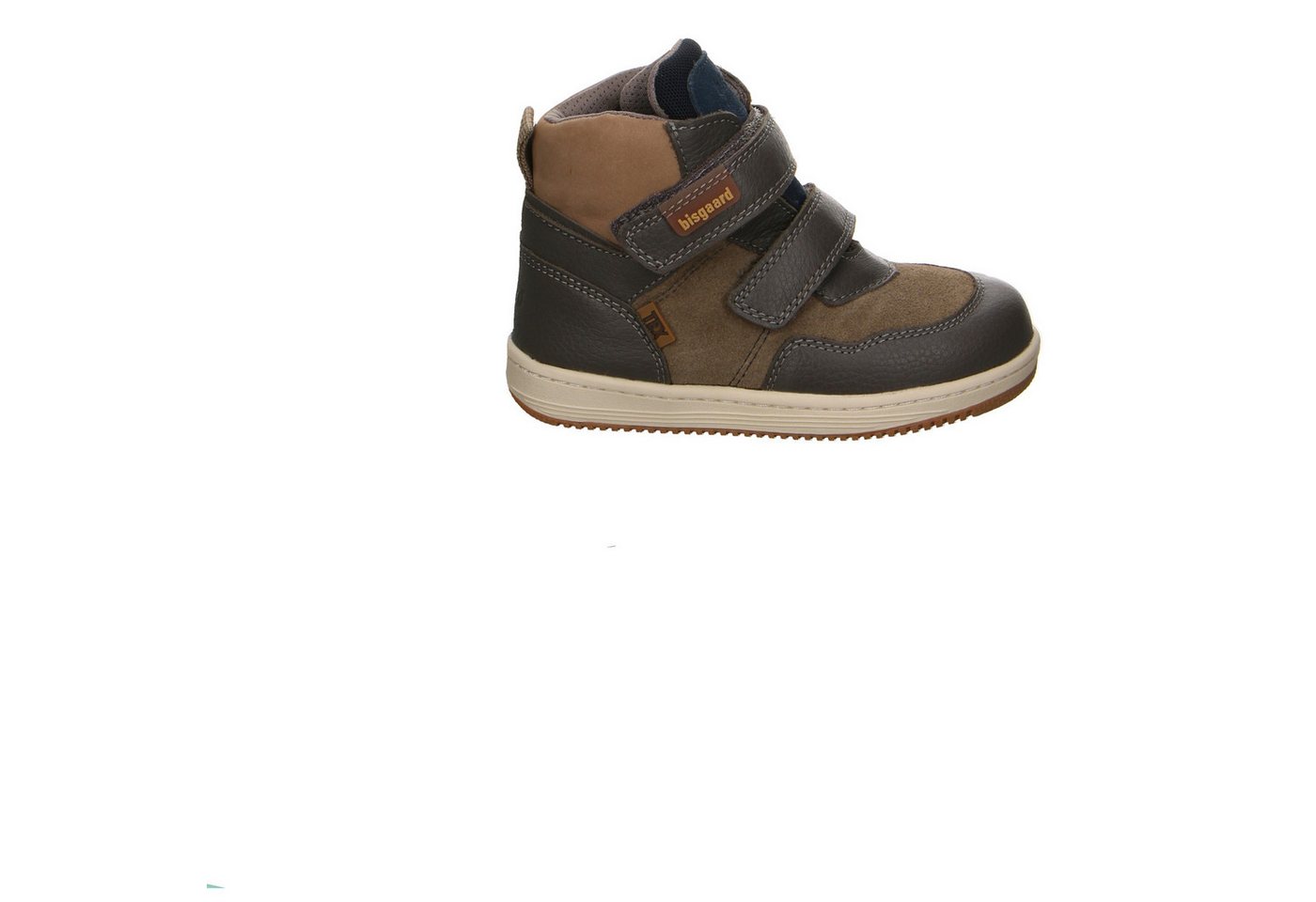 Bisgaard Bisgaard Leder Klettstiefel Winter Junge grau Winterstiefelette von Bisgaard