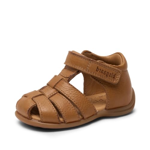 Bisgaard Kinder Miniletten/Lauflernschuhe/Sandalen Carly Braun Rauleder, Größe:21, Farbauswahl:braun von Bisgaard