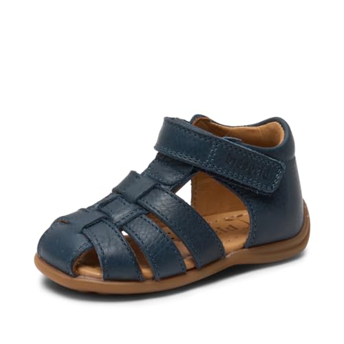 Bisgaard Kinder Lauflernschuhe/Miniletten/Sandalen Carly Blau Glattleder, Größe:21, Farbauswahl:blau von Bisgaard