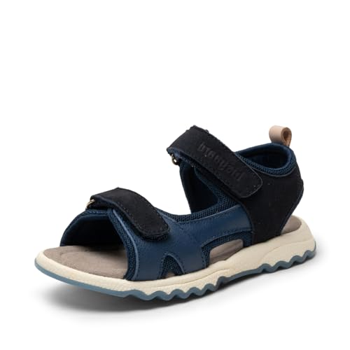 Bisgaard Kinder Sandalen COCO Dunkelblau Leder-Textil, Größe:28, Farbauswahl:blau von Bisgaard