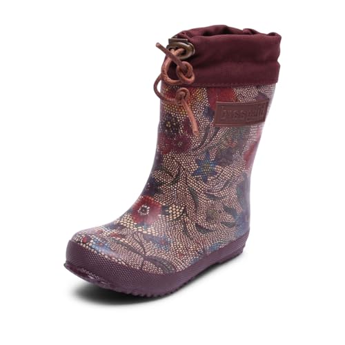 Bisgaard Thermo Gummistiefel, Bordeaux-Flowers, 37 EU von Bisgaard