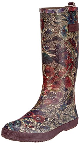 Bisgaard Jungen Mädchen Flower Gummistiefel, Mehrfarbig (174 Bordeaux-Flowers), 23 EU von Bisgaard