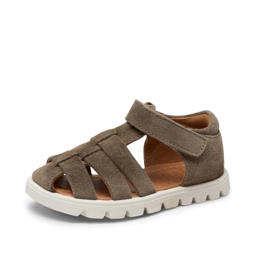 Bisgaard Kinder Lauflernschuhe/Sandalen/Miniletten HANA Grau Rauleder, Größe:28, Farbauswahl:grau von Bisgaard