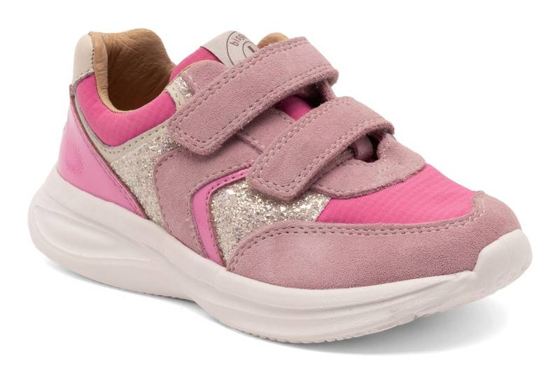 Bisgaard Sneaker "yuki glitter Weite: normal", Freizeitschuh, Mädchen Schuh mit Klett, Größenschablone zum Download von Bisgaard