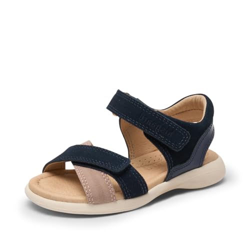 Bisgaard Kinder Sandalen Sofie Dunkelblau Rauleder, Größe:33, Farbauswahl:blau-Kombi von Bisgaard