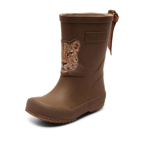 Bisgaard Unisex Kinder Basic Rubber Rain Boot, Brown Jaguar, 36 EU von Bisgaard