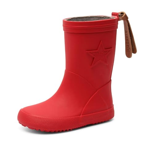 Bisgaard Unisex Kinder Rubber Boot Star Gummistiefel, Rot, 25 EU Schmal von Bisgaard
