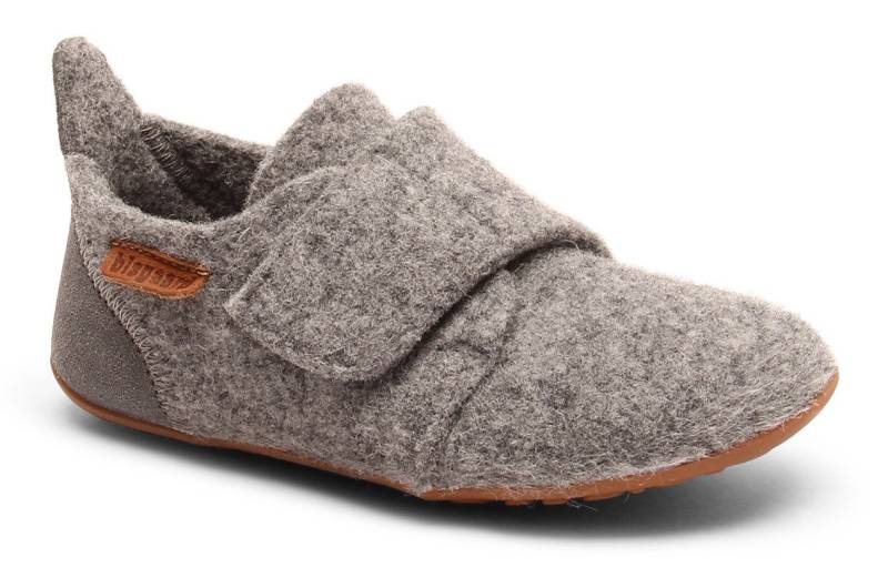 Bisgaard casual wool Hausschuh Klettschuh mit Lammwolle gefüttert, Größenschablone zum Download von Bisgaard