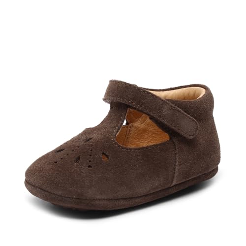 bisgaard Mädchen Bloom First Walker Shoe, Dunkelbraun, 18 EU von Bisgaard