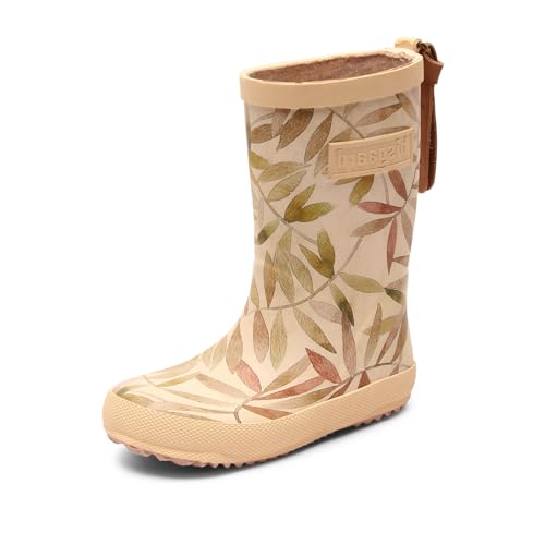 bisgaard Unisex Kinder Fashion Rain Boot, Beige Leaves, 27 EU von Bisgaard