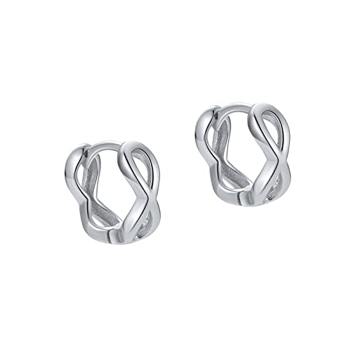 Bishilin Creolen Silber 925, Ohrringe Damen Infinity Creolen Ohrringe in Bijouterie von Bishilin