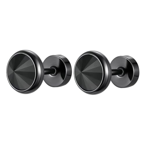Bishilin Ohrringe Herren Edelstahl, Ohrstecker 8MM mit Zirkonia Schwarz Ohrringe Hypoallergen für Männer Bishilin Ohrringe Herren Edelstahl, Ohrstecker 8MM mit Zirkonia Schwarz Ohrringe Hypoallergen für Männer von Bishilin